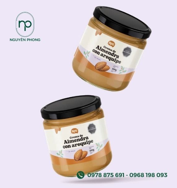 Mẫu tem hạnh nhân đẹp chuyên nghiệp